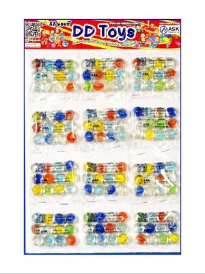 ลูกแก้ว ตาแมวดอกพิกุล 16 มิล แบบแผง