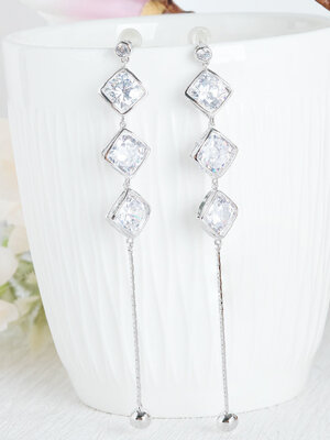 Natural Diamond Gold Earrings ต่างหูเพชรแท้ ทองแท้ 9K, 18K มีใบเซอร์ GIA💎