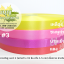 ริบบิ้นพับเหรียญ ตราระฆังคู่ เบอร์ 3 เนื้อทราย ม้วนใหญ่