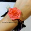 ORANGE 1ROSE HANDMADE CLAY BRACELET