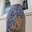 กระโปรงวินเทจทรงเอลายเสือ+สิงโต สีเทา (Vintage skirt - rare finds)
