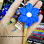 BLUE FLOWER HANDMADE CLAY HAIR ACCESSORIES