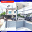 เสาเหล็กแบบประกอบ 2นิ้ว หนา 1.2มม. สูง 3เมตร (สีดำ)