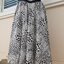 กระโปรงบานลายเสือดาว เอวสูง ผ้ากลิตเตอร์ งานวินเทจมือสอง (Vintage skirt)