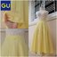 กระโปรงสาวอวบสีเหลืองแบรนด์ GU แท้