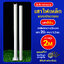 เสาเหล็กแบบประกอบ 2นิ้ว หนา1.2มม. สูง 2เมตร (สีเงิน)