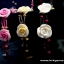 PURE WHITE 3ROSE HANDMADE CLAY BRACELET