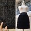 กระโปรงสั้นสีดำผ้าลายกุหลาบ (Mini skirt)