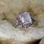 ROSE QUARTZ RHODOLITE RING