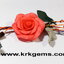 ORANGE 1ROSE HANDMADE CLAY BRACELET