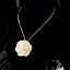 PURE WHITE ROSE HANDMADE CLAY NECKLACE BRACELET EARRING RING SET