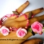 PINK 3 ROSE HANDMADE CLAY BRACELET
