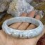 Carved Burmese Jadeite Bangle Size 62