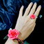 ORANGE 1ROSE HANDMADE CLAY BRACELET