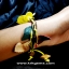 YELLOW ROSE HANDMADE CLAY NECKLACE BRACELET EARRING RING SET