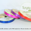 ริบบิ้นพับเหรียญ สีพื้น(เข้มพิเศษ)*ม้วนเล็ก เบอร์ 2 TW ฝาเขียว (ยาว 50 หลา กว้าง 1.2 cm)