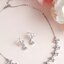DIAMOND 18K WHITE GOLD NECKLACE EARRING สร้อยคอ ต่างหู เพชร ทอง 18K Pre-order