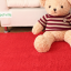 พรมขนสั้น Super Soft สีแดง