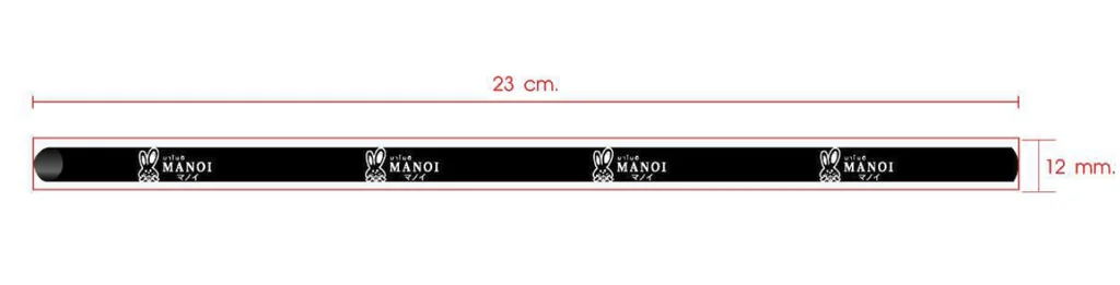 หลอดไข่มุก มาโนอิ ยาว 23 cm พร้อมซีล (100ชิ้น) เฉลี่ยชิ้นละ 0.50 บาท