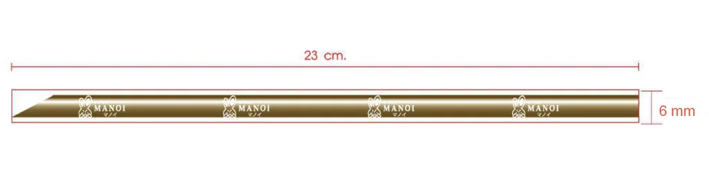 หลอดปลายแหลม มาโนอิ ยาว 23 cm พร้อมซีล (100ชิ้น) เฉลี่ยชิ้นละ 0.25 บาท