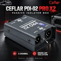 CEFLAR PDI 02 PRO X2 ไดเร็คบ๊อกซ์ Passive 2 แชนแนล PAD -15dB Ground Lift Hippo Audio
