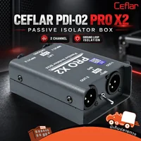 CEFLAR PDI 02 PRO X2 ไดเร็คบ๊อกซ์ Passive 2 แชนแนล PAD -15dB Ground Lift Hippo Audio
