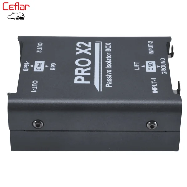 CEFLAR PDI 02 PRO X2 ไดเร็คบ๊อกซ์ Passive 2 แชนแนล PAD -15dB Ground Lift Hippo Audio image 6