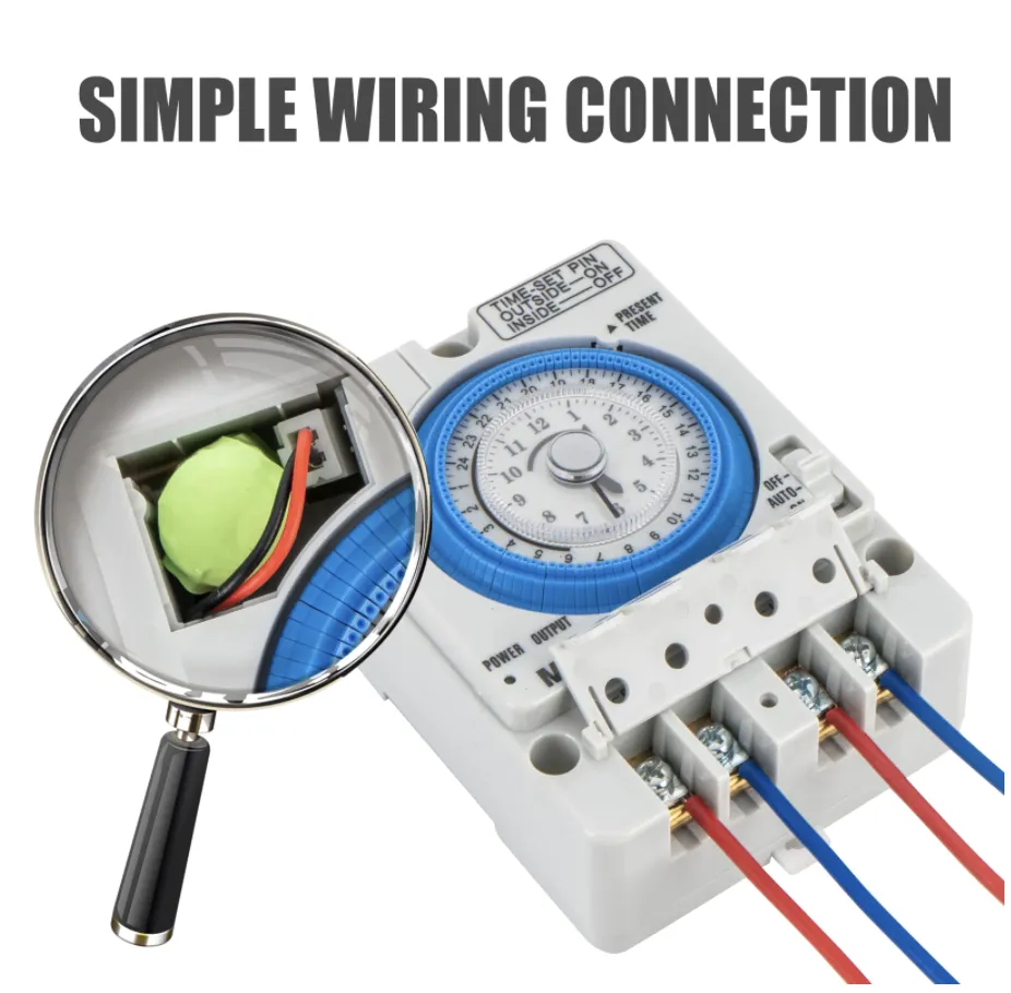 TIMER ทามเมอร ไทม์เมอร์ PANASONIC TB38N ไฟเลี้ยง 220VAC มีแบตเตอรี่สำรองไฟ A1